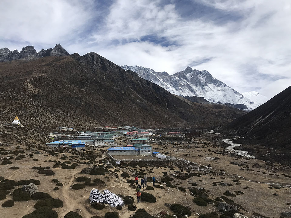 Dingboche village en route to Everest Base Camp Hike